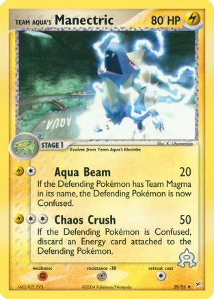 Team Aqua's Manectric - 29/95 (Reverse Holofoil)