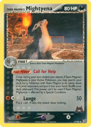 Team Magma's Mightyena - 37/95 (Reverse Holofoil)