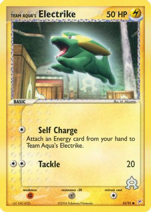 Team Aqua's Electrike - 53/95 (Reverse Holofoil)
