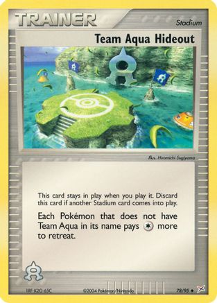 Team Aqua Hideout (Reverse Holofoil)