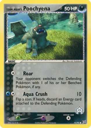 Team Aqua's Poochyena - 55/95 (Reverse Holofoil)