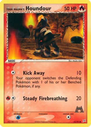 Team Magma's Houndour - 63/95 (Reverse Holofoil)