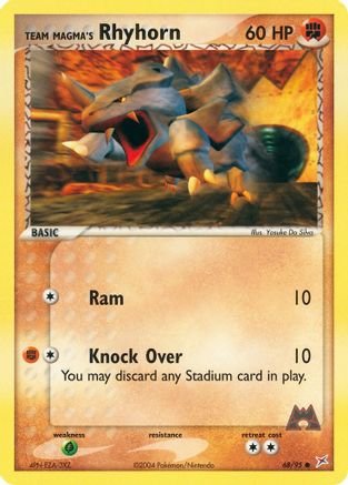 Team Magma's Rhyhorn - 68/95 (Reverse Holofoil)