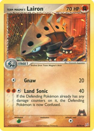 Team Magma's Lairon - 36/95 (Reverse Holofoil)