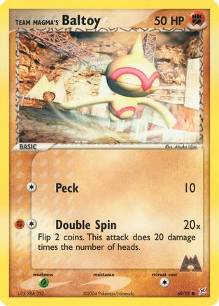 Team Magma's Baltoy - 60/95 (Reverse Holofoil)