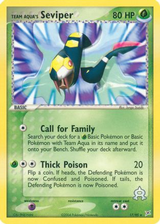 Team Aqua's Seviper (Reverse Holofoil)