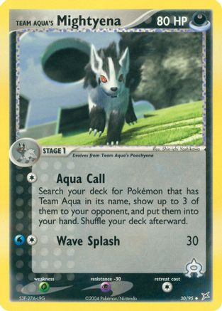 Team Aqua's Mightyena - 30/95 (Reverse Holofoil)