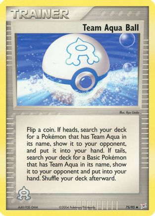 Team Aqua Ball (Reverse Holofoil)