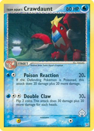 Team Aqua's Crawdaunt - 14/95 (Reverse Holofoil)