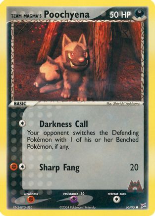 Team Magma's Poochyena - 66/95 (Reverse Holofoil)