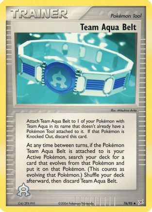 Team Aqua Belt (Reverse Holofoil)