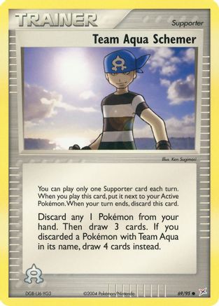 Team Aqua Schemer (Reverse Holofoil)