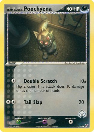 Team Aqua's Poochyena - 54/95 (Reverse Holofoil)