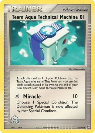 Team Aqua Technical Machine 01 (Reverse Holofoil)
