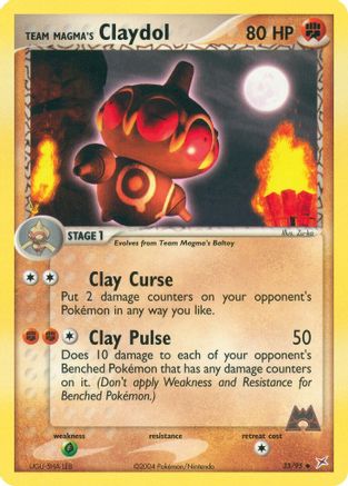 Team Magma's Claydol - 33/95 (Reverse Holofoil)