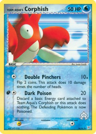 Team Aqua's Corphish - 26/95 (Reverse Holofoil)