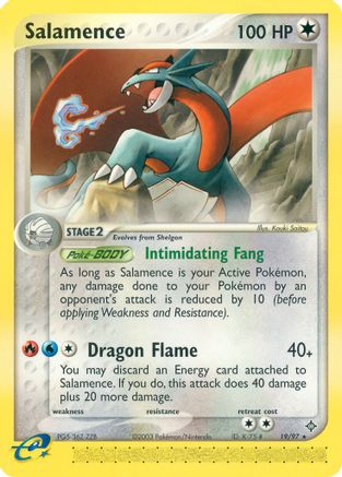 Salamence - 19/97 (Reverse Holofoil)