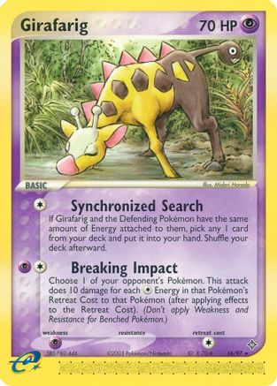 Girafarig (Reverse Holofoil)