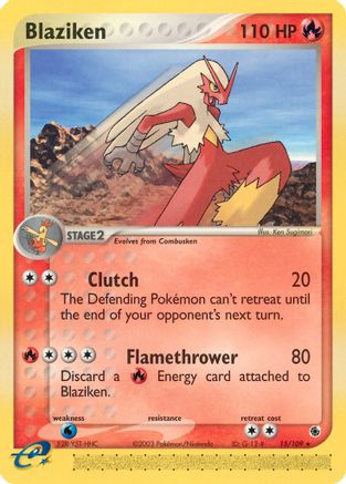 Blaziken - 15/109 (Reverse Holofoil)