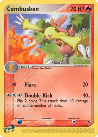 Combusken - 27/109 (Reverse Holofoil)
