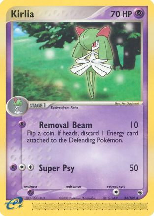 Kirlia - 34/109 (Reverse Holofoil)