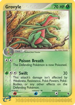 Grovyle - 31/109 (Reverse Holofoil)