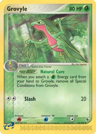 Grovyle - 32/109 (Reverse Holofoil)