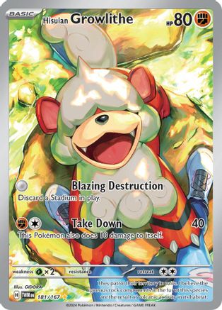 Hisuian Growlithe - 181/167 (Holofoil)
