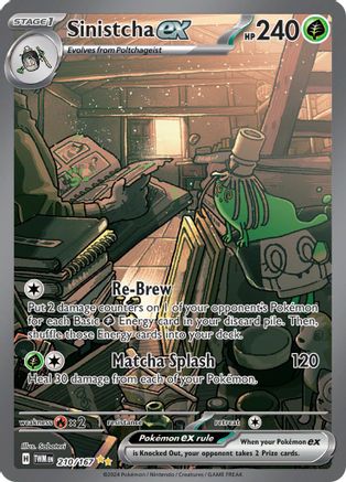 Sinistcha ex - 210/167 (Holofoil)