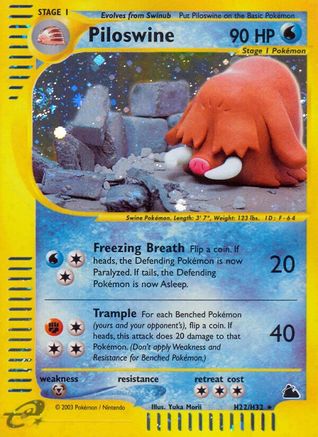 Piloswine (H22) (Holofoil)