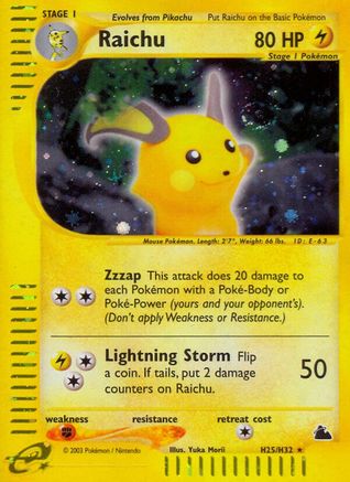 Raichu (H25) (Holofoil)