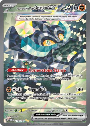 Cornerstone Mask Ogerpon ex - 215/167 (Holofoil)