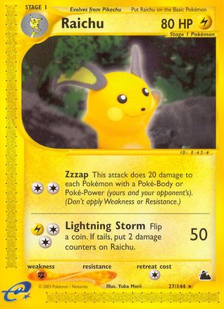Raichu (27) (Reverse Holofoil)
