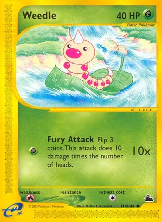 Weedle (114) (Reverse Holofoil)