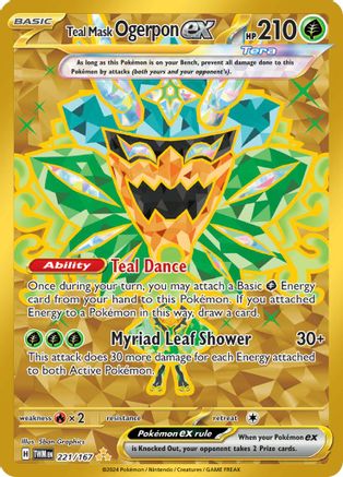 Teal Mask Ogerpon ex - 221/167 (Holofoil)