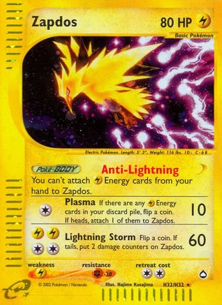 Zapdos (H32) (Holofoil)