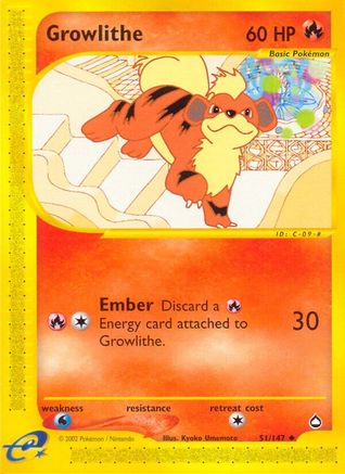 Growlithe (51) (Reverse Holofoil)