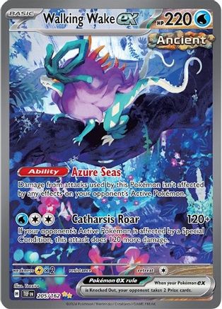 Walking Wake ex - 205/162 (Holofoil)