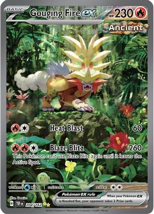 Gouging Fire ex - 204/162 (Holofoil)