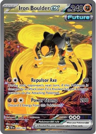 Iron Boulder ex - 207/162 (Holofoil)