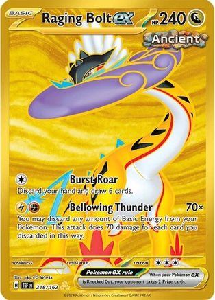 Raging Bolt ex - 218/162 (Holofoil)
