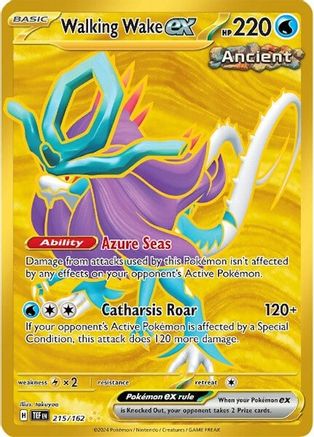 Walking Wake ex - 215/162 (Holofoil)