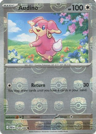 Audino - 074/086 (Master Ball Pattern) (Holofoil)