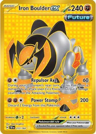 Iron Boulder ex - 217/162 (Holofoil)