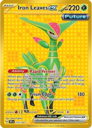 Iron Leaves ex - 213/162 (Holofoil)