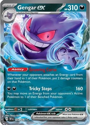 Gengar ex - 104/162 (Holofoil)