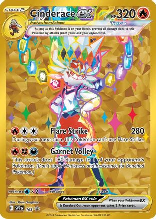 Cinderace ex - 163 (Holofoil)
