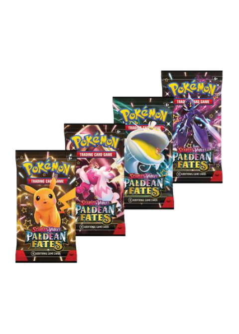 Paldean Fates Booster Pack Art Bundle [Set of 4]