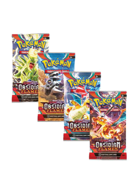 Obsidian Flames Booster Pack Art Bundle [Set of 4]