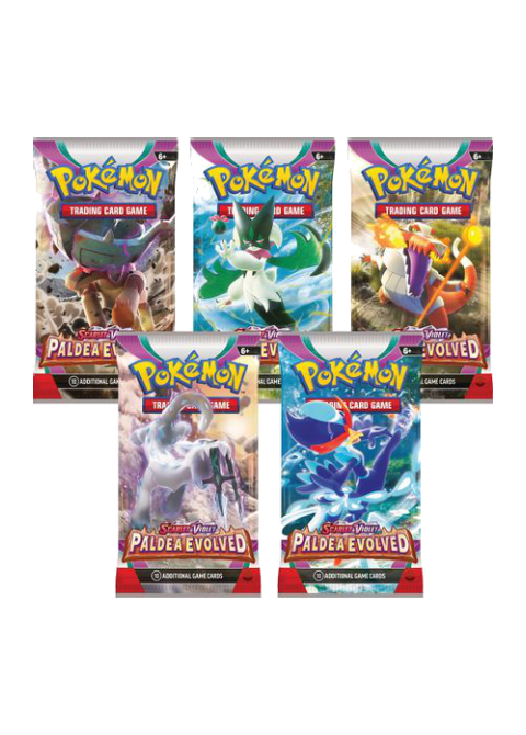 Paldea Evolved Booster Pack Art Bundle [Set of 5]